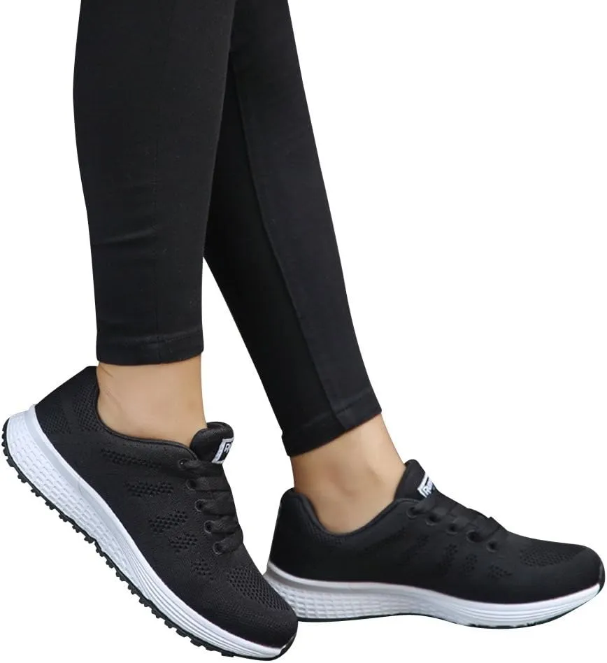 Women's Walking Sock Shoes Elastic Knit Lightweight Mens Dress Shoes Workout Black Casual Shoes Waterproof Sneakers Slip On Tennis Shoe Cross Trainer Shoe