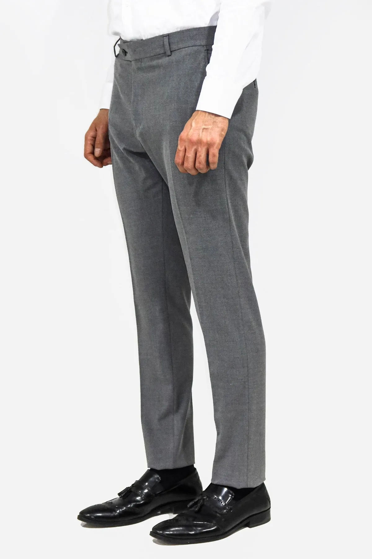 WSS Plain Grey Men Dress Pants  - Singen