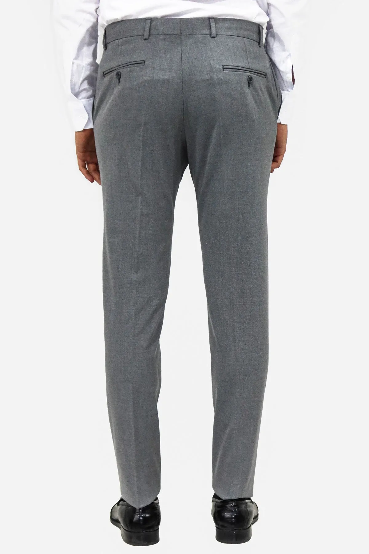 WSS Plain Grey Men Dress Pants  - Singen