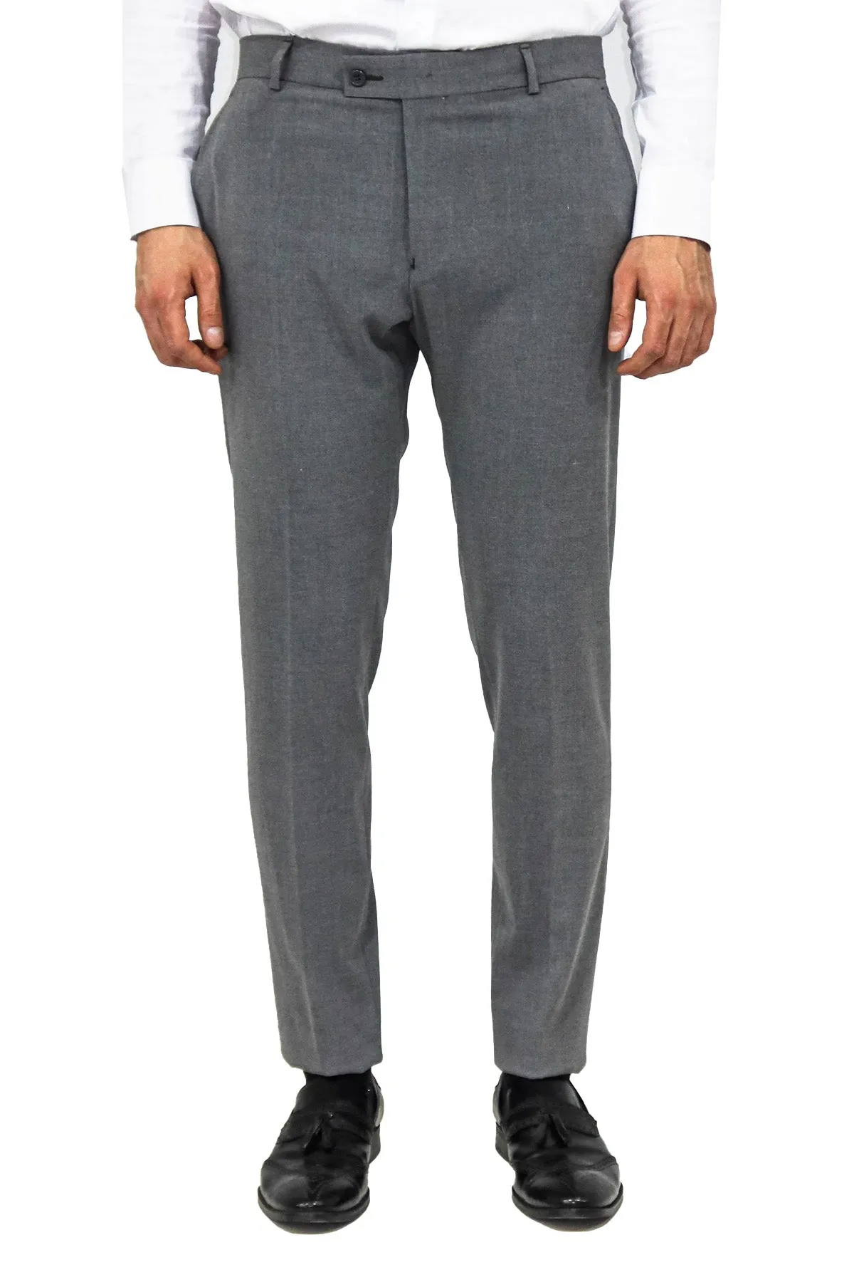 WSS Plain Grey Men Dress Pants  - Singen